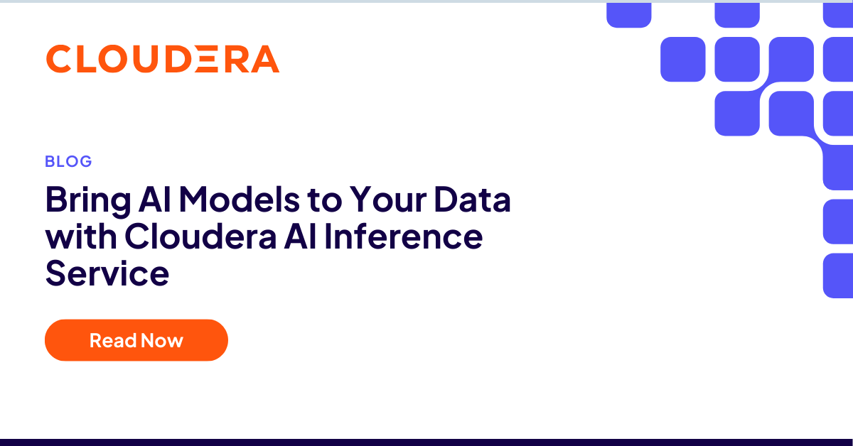 Apportez des modèles d'IA à vos données avec Cloudera AI Inference ...