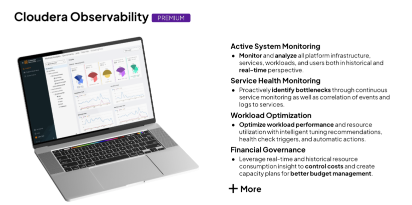 Image : Fonctionnalités de Cloudera Observability