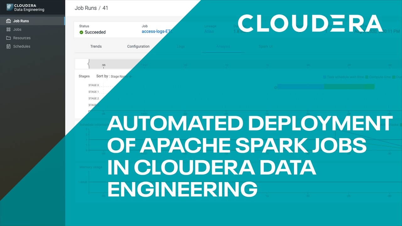 Automated deployment of Apache Spark Jobs in Cloudera data engineering