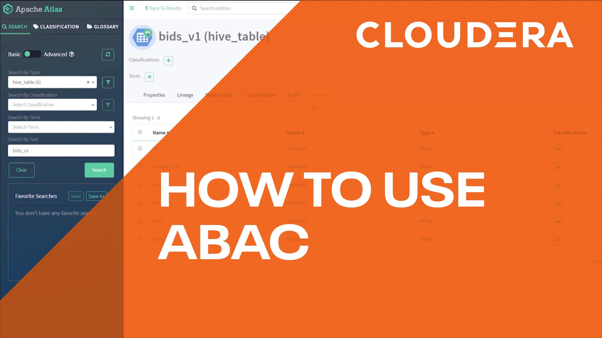 Attribute Based Access Control (ABAC) in Cloudera Data Platform