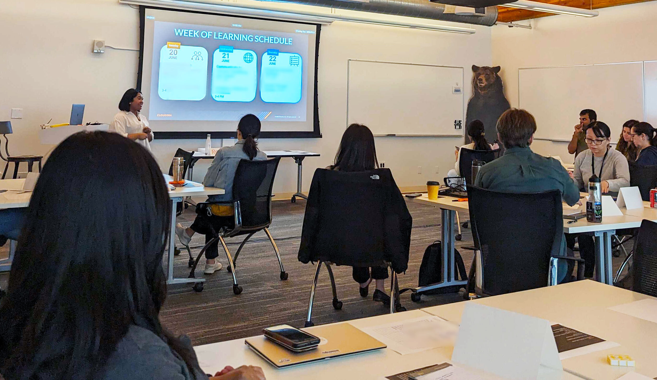 Employés Cloudera lors d'une session de formation