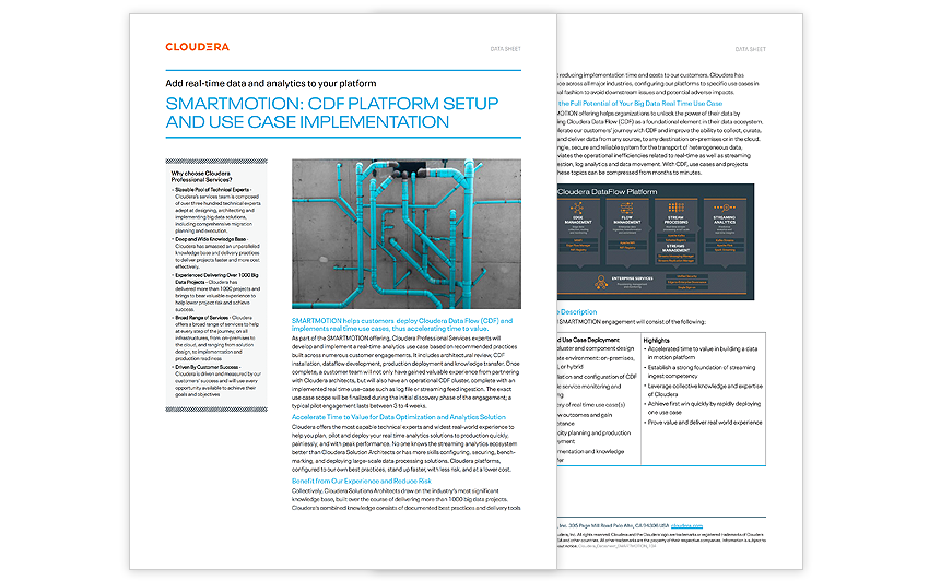 SmartMotion: CDF Platform Setup and Use Case Implementation
